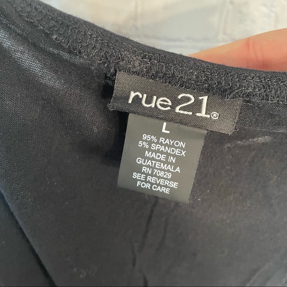 Rue21 Black Lace Blouse Large - Picture 8 of 8